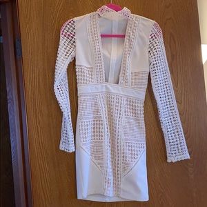 White Lace Bodycon Dress